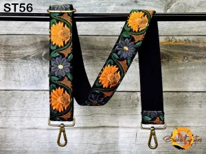 Embroidery Replacement Strap Purse Strap Crossbody Strap for Purses Embroidered Boho Bags Strap Boho Guitar Strap Handbag Strap gift for her
