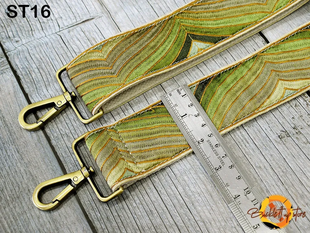 Embroidery Replacement Strap Purse Strap Crossbody Strap for Purses Embroidered Boho Bags Strap Boho Guitar Strap Handbag Strap gift for her