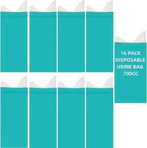 Emergency Unisex Disposable Urine Bags 8/12/16/24 Pack 700ML Portable Camping Travel Pee Vomit Portable Toilet Bag for Traffic Jams, Camping, Hiking, Pregnant,Men Women Patient, Kids Brief Relief