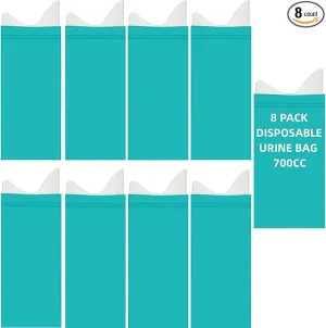 Emergency Unisex Disposable Urine Bags 8/12/16/24 Pack 700ML Portable Camping Travel Pee Vomit Portable Toilet Bag for Traffic Jams, Camping, Hiking, Pregnant,Men Women Patient, Kids Brief Relief