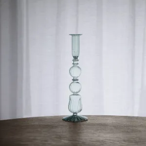 Emma 10.5" Candlestick Holder-Green