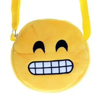 Emoji Mood Plush Messenger Bag