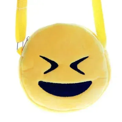 Emoji Mood Plush Messenger Bag