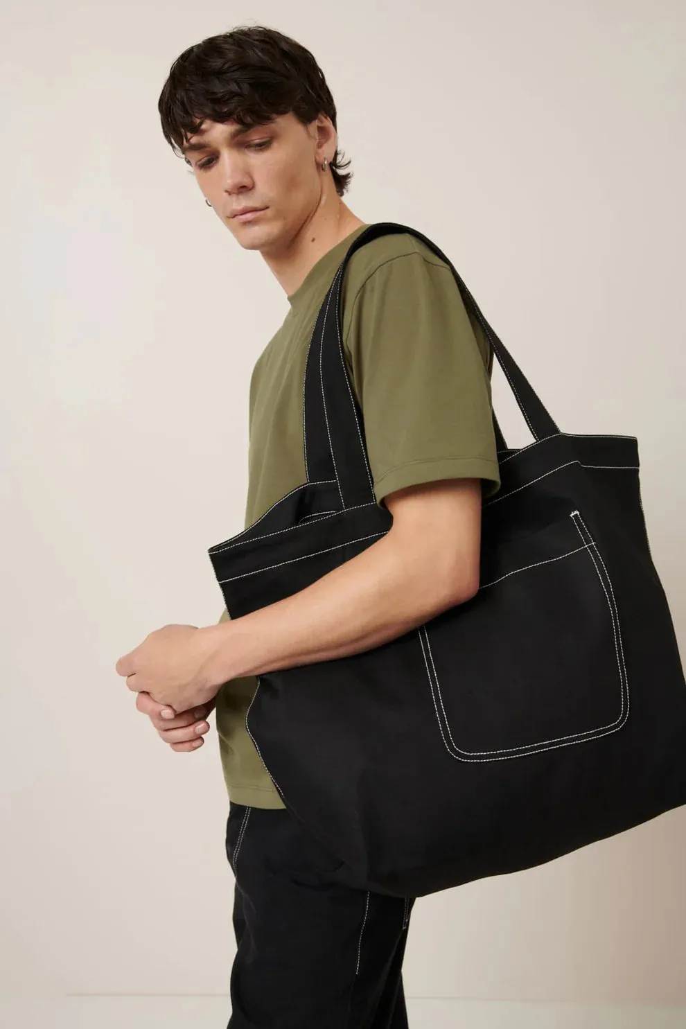 Everyday Tote - Black Denim