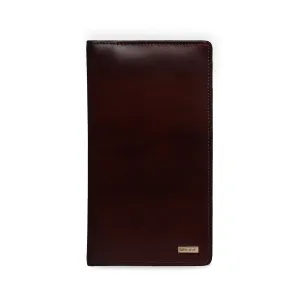 Executive Dark Brown Bi-Fold Multi Pockets Document Holder