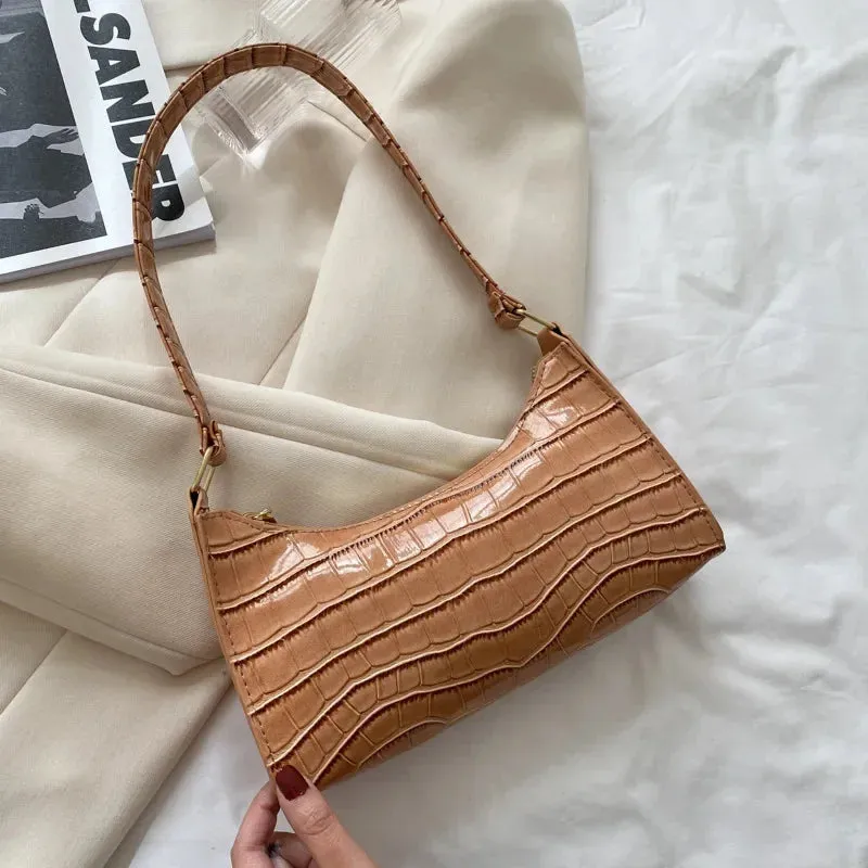 Fashion Exquisite Shopping Bag Retro Casual Women Totes Shoulder Bags Female Leather Solid Color Chain Handbag for Women 2024