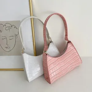 Fashion Exquisite Shopping Bag Retro Casual Women Totes Shoulder Bags Female Leather Solid Color Chain Handbag for Women 2024