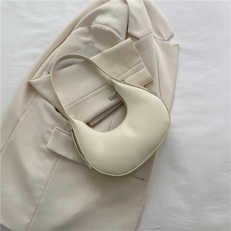 Fashion Luxury Design PU Leather  Shoulder Bag Women Small Clutch Handbag Purse Female Underarm Bag Travel Totes