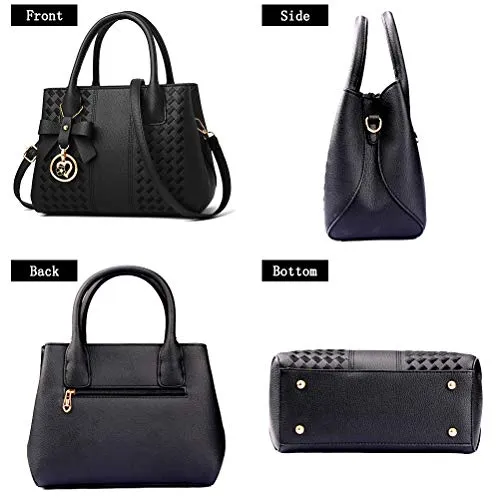Fashion PU Leather Satchel Tote Bag