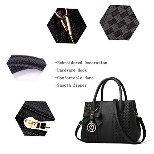 Fashion PU Leather Satchel Tote Bag