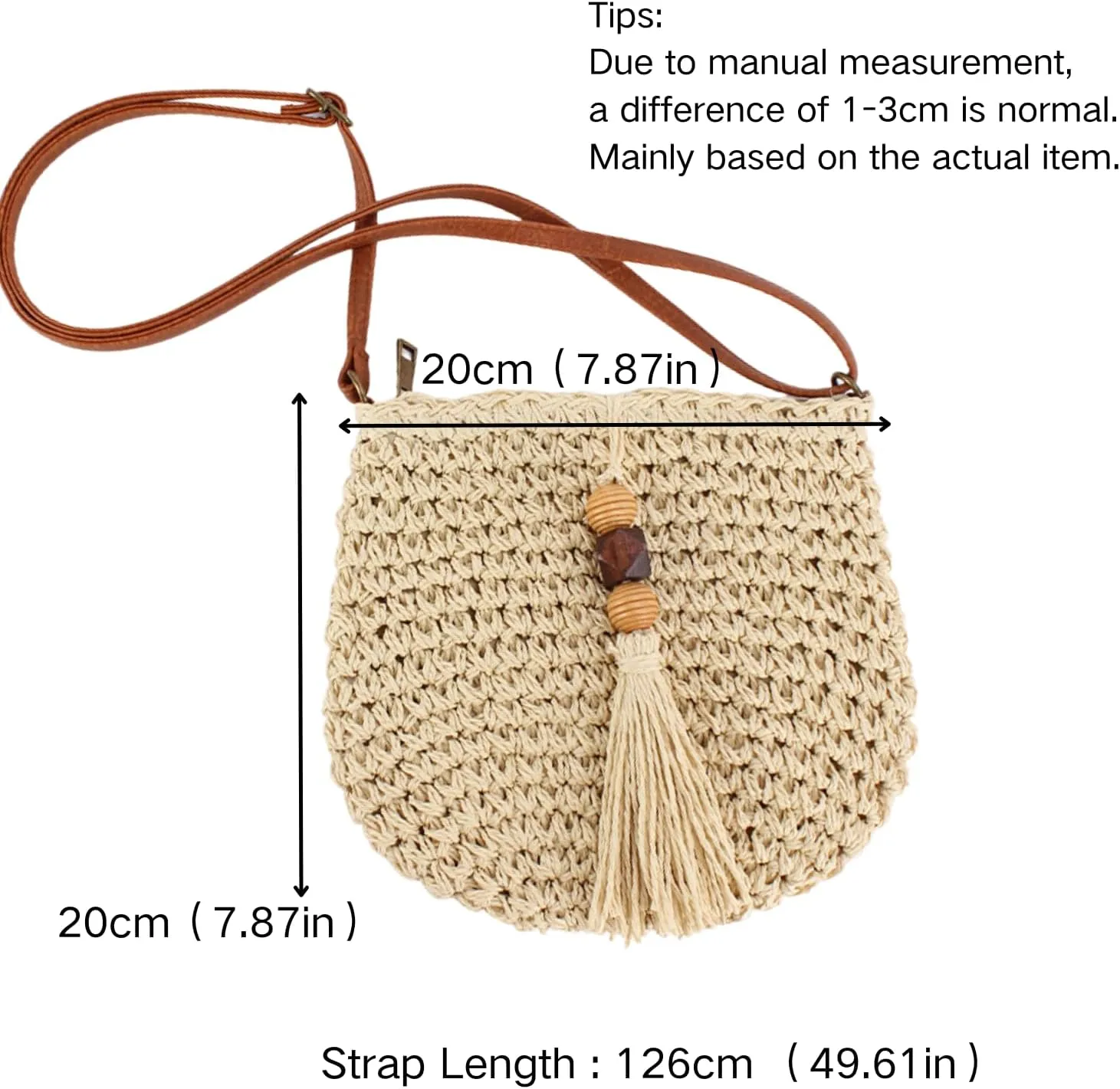 Fashionable Straw Crossbody Bag for Women, Spacious Hand-Woven Purse with Classic Satchels, Rattan Handbag for Beach