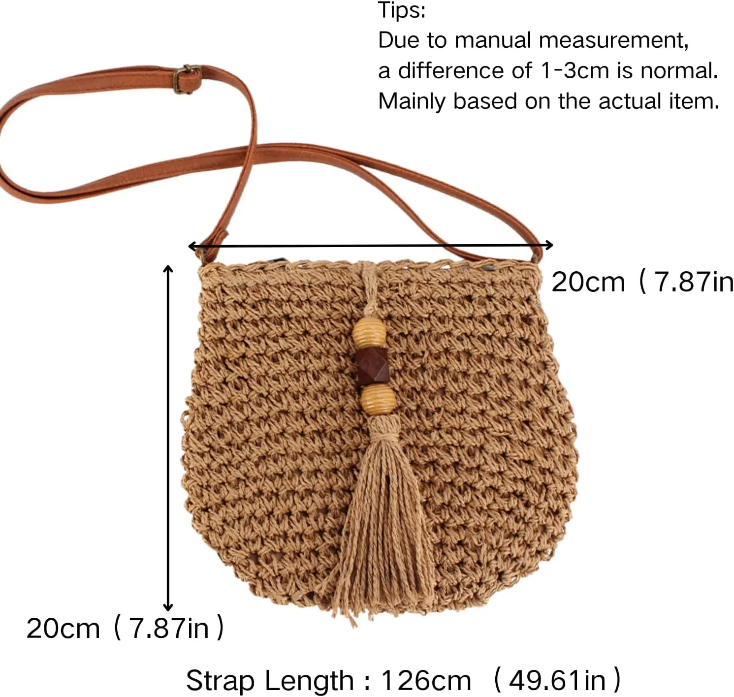 Fashionable Straw Crossbody Bag for Women, Spacious Hand-Woven Purse with Classic Satchels, Rattan Handbag for Beach