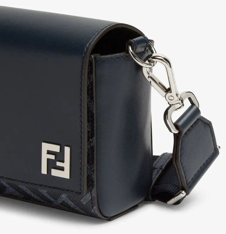 Fendi ff kvadrat läderväska