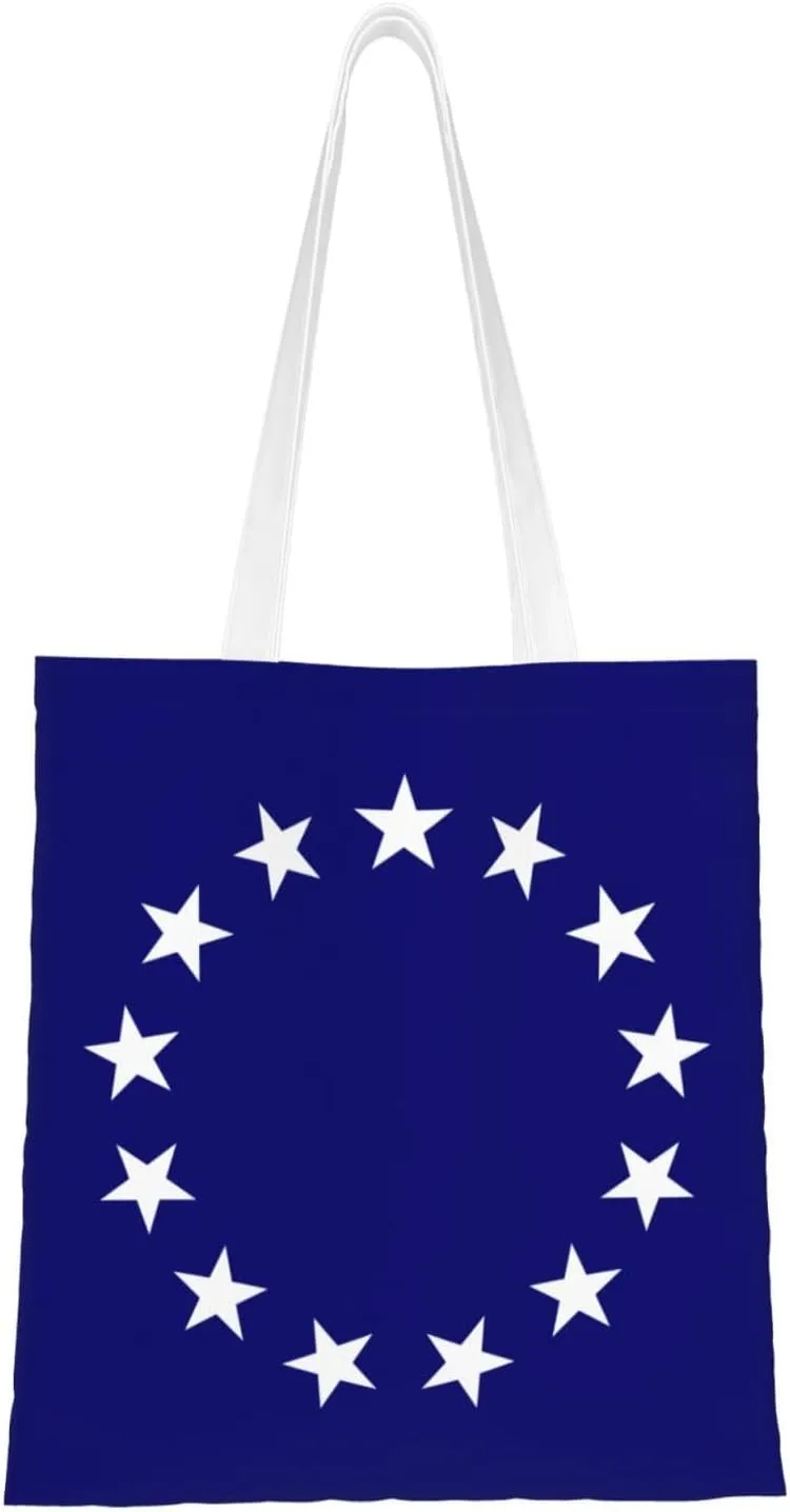 Flag of a United States Foreign Service Officer Tote Bag for Women Canvas Shopping Bags Reusable Beach Bag Grocery Bags Tote Shoulder Bag Gift Bags