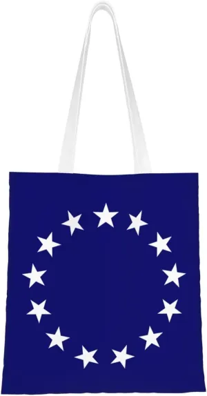 Flag of a United States Foreign Service Officer Tote Bag for Women Canvas Shopping Bags Reusable Beach Bag Grocery Bags Tote Shoulder Bag Gift Bags