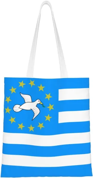 Flag of the Federal Republic of Southern Cameroons Tote Bag for Women Canvas Shopping Bags Reusable Large Capacity Casual Shoulder Handbags Grocery Bags DIY Gift Bags