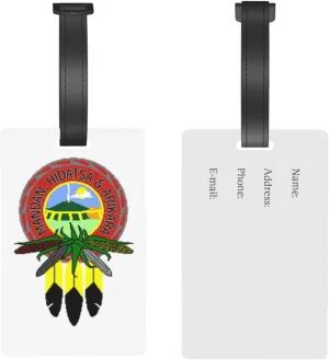 Flag of The Mandan, Hidatsa & Arikara Nation Luggage Tags for Suitcases Travel Tags ID Labels for Women Men Travel Bag Luggage Accessories