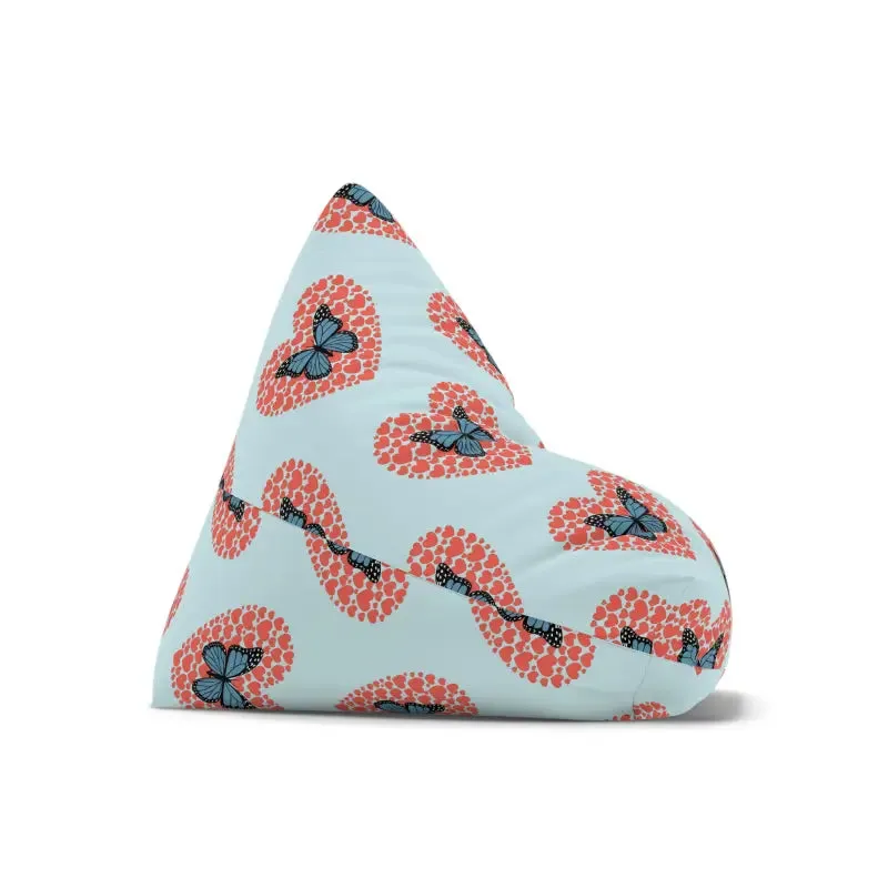 Fluttering Hearts Cozy Comfort Bean Bag Cover