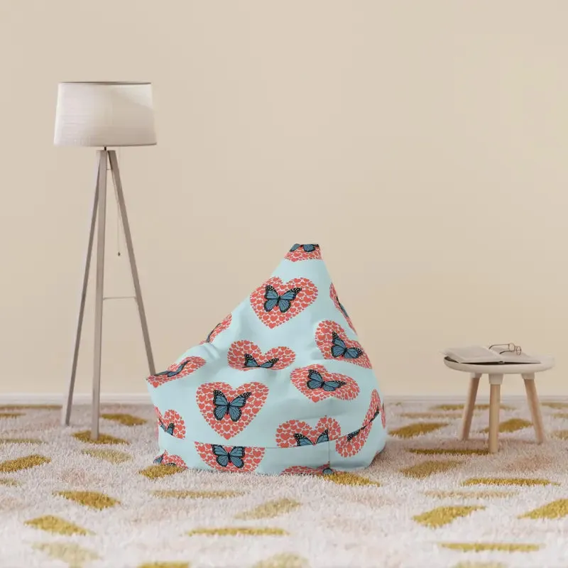 Fluttering Hearts Cozy Comfort Bean Bag Cover