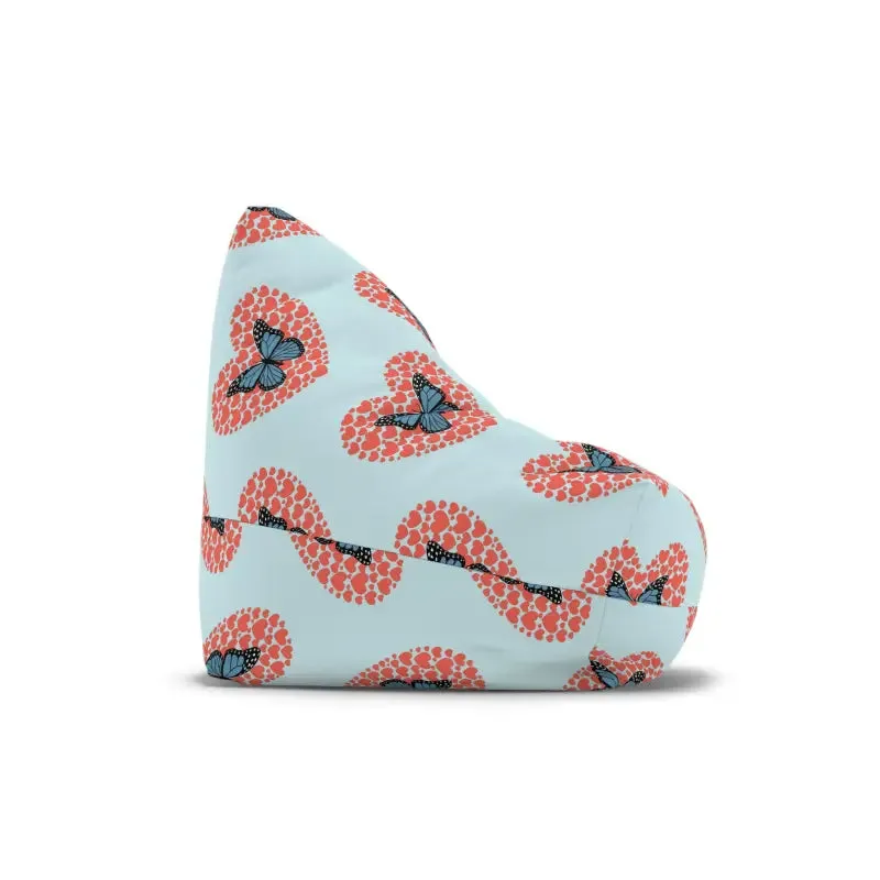 Fluttering Hearts Cozy Comfort Bean Bag Cover
