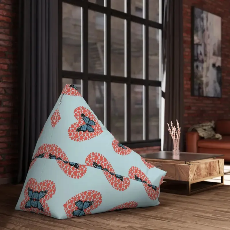 Fluttering Hearts Cozy Comfort Bean Bag Cover