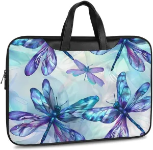 Flying Dragonflies Laptop Tote Bag Waterproof Computer Carrying Case Business Office Briefcase