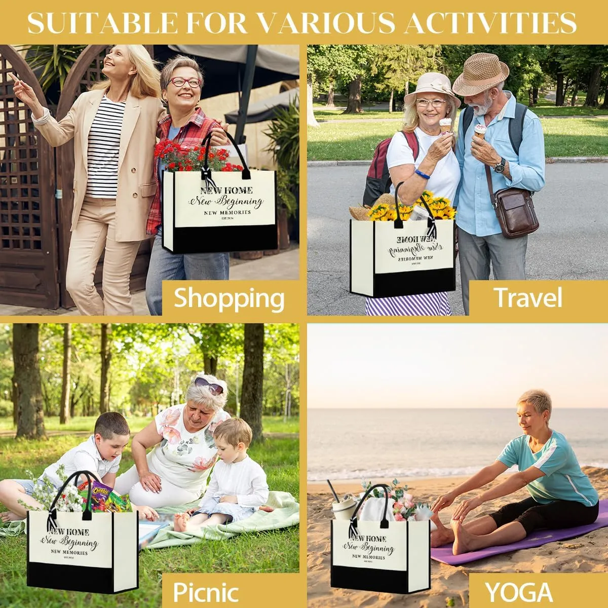 FORBIDDEN PAPER Retirement Gifts for Women Retirement Decorations Travel Gift Lake House Gifts Boat BeachTote Bag