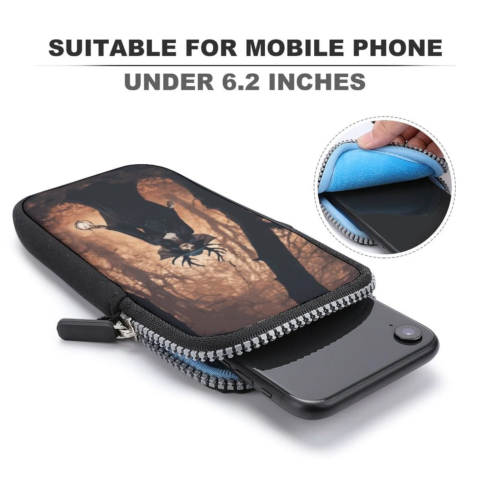 Forest Witch Cell Phone Crossbody Pouch, A Witchcore Accessory Phone Purse, Personalized witchy bag makes a wonderful Holiday gift idea!