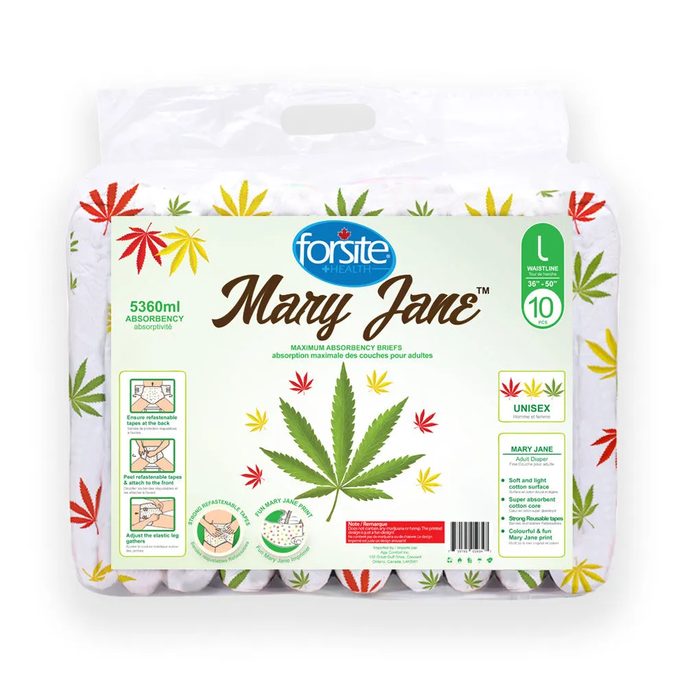 FORSITE MARY JANE MAX ABSORBENCY BRIEFS
