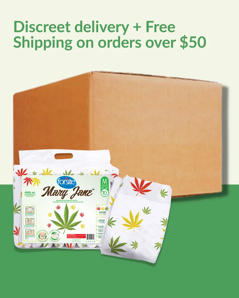 FORSITE MARY JANE MAX ABSORBENCY BRIEFS