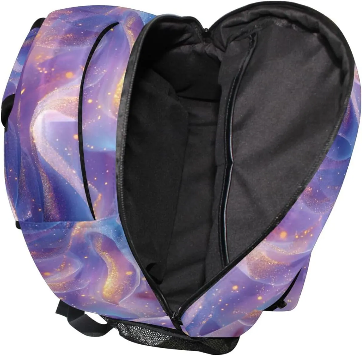 Fun Backpack for Teacher Nurse Waterproof Carry On Backpacks with Chest Strap for Business Work College Travel Trip Blush Blue Purple