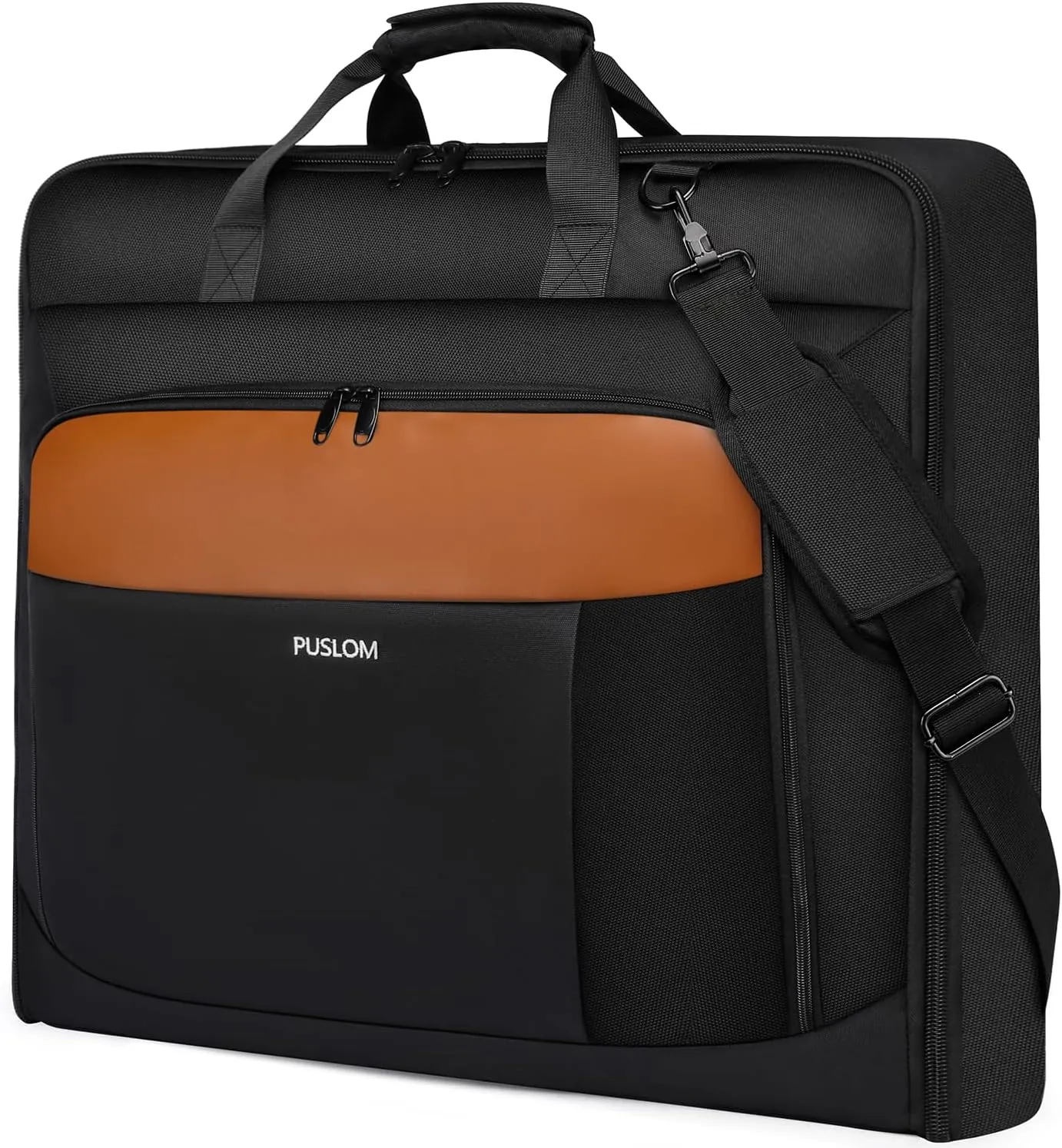 Garment Bag Travel Suit Bag for Men Large 40-Inch Carry on Garment Bag Up to 3 Suits for Business Trips,2 in 1 Hanging Suitcase Luggage Bags for Travel,Foldable Carry On Bag Fits 15.6Inch Laptop,Black