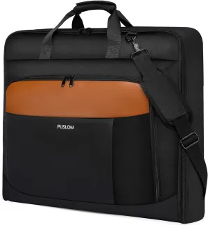 Garment Bag Travel Suit Bag for Men Large 40-Inch Carry on Garment Bag Up to 3 Suits for Business Trips,2 in 1 Hanging Suitcase Luggage Bags for Travel,Foldable Carry On Bag Fits 15.6Inch Laptop,Black