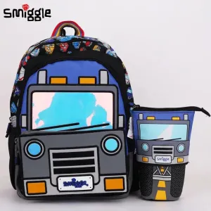 Genuine Australian Smiggle Molded Cars Schoolbag Children'S Stationery Student Pen Bag Backpack Lunch Bag Water Bottle