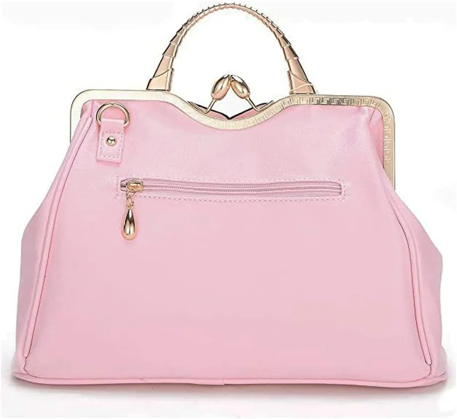 Genuine Leather Handbags Women 3D Floral Tote Bags Kiss Lock Purse Top Handle Handbag Evening Bag Shoulder Bag Satchel