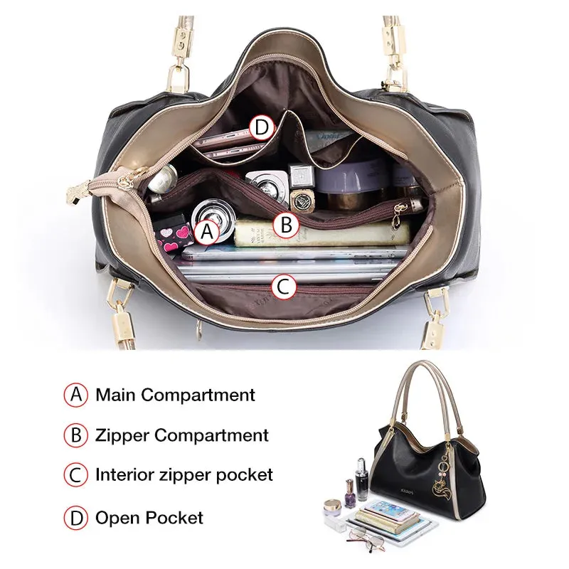 Genuine Leather Large Capacity