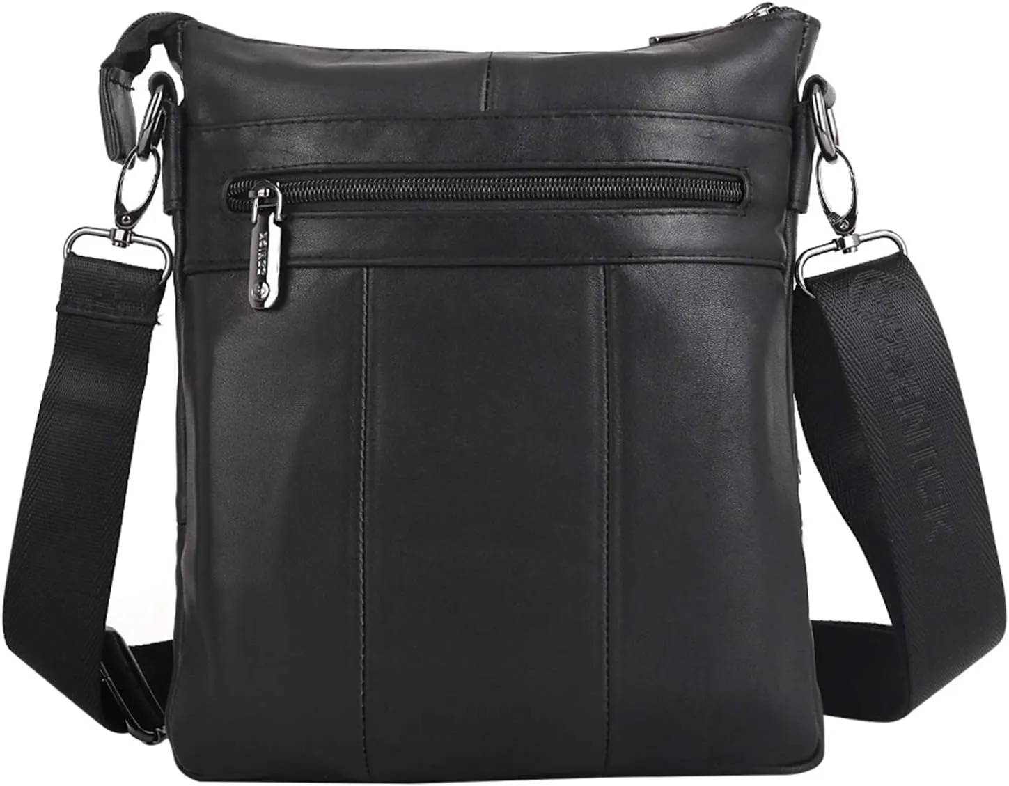 Genuine Leather Messenger Bag, Sling Bag Crossbody Shoulder Bags for Travel Work Business