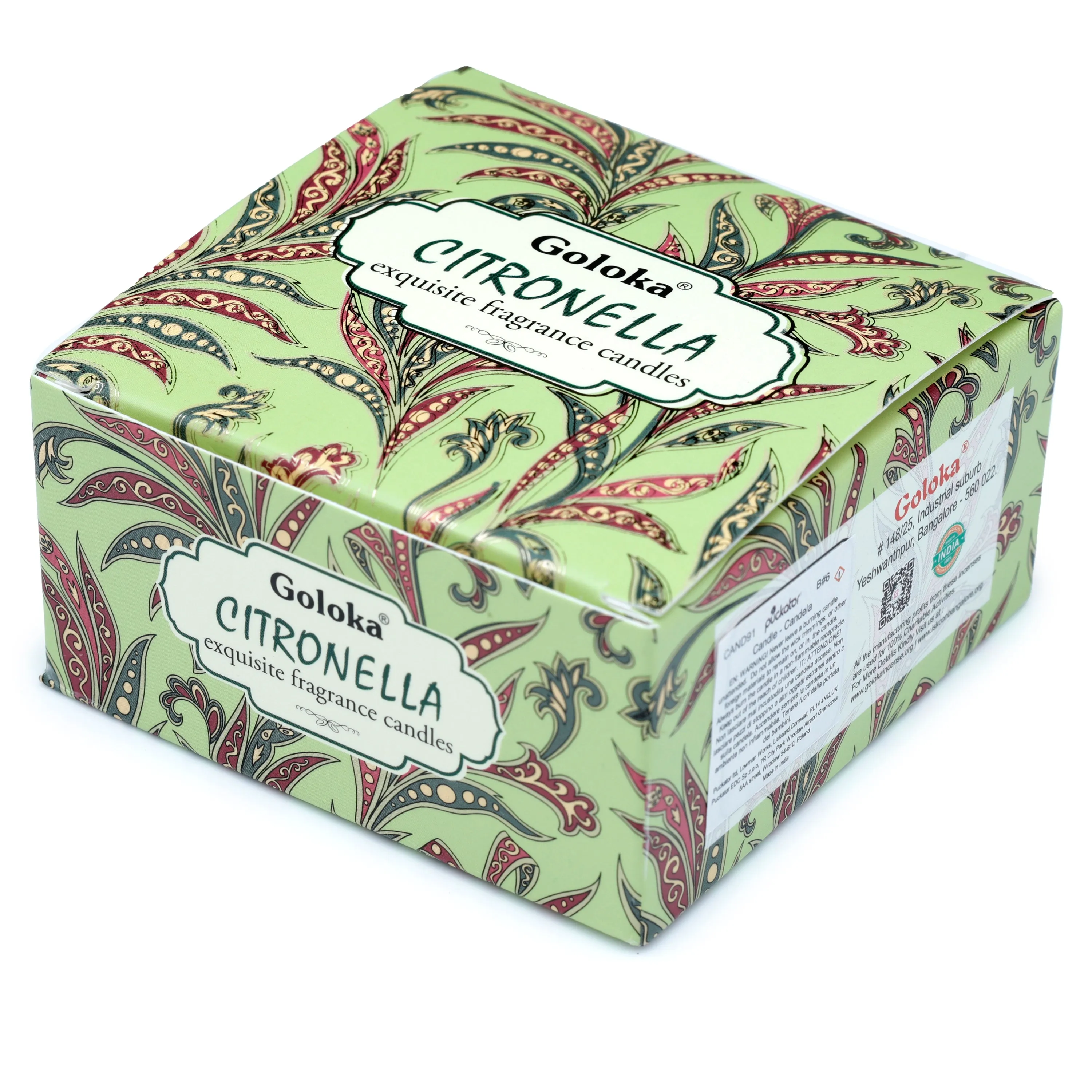 Goloka Citronella Soya Wax Candle Tin