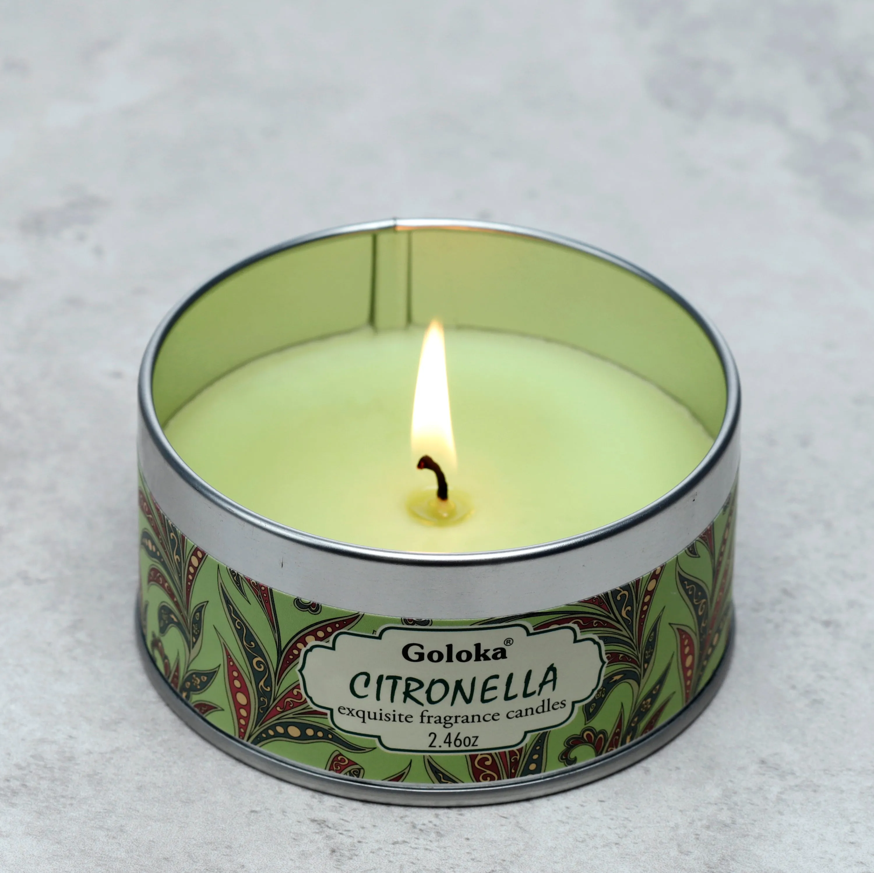 Goloka Citronella Soya Wax Candle Tin