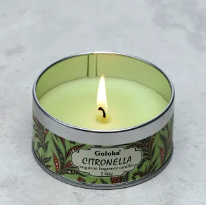 Goloka Citronella Soya Wax Candle Tin