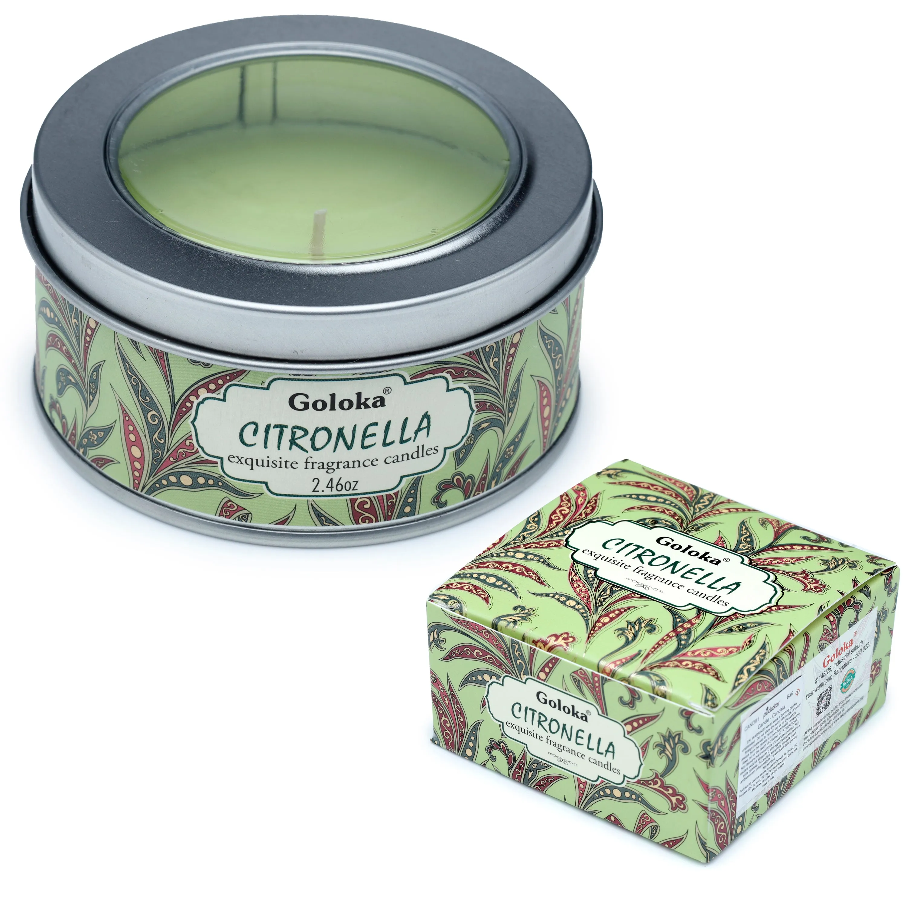 Goloka Citronella Soya Wax Candle Tin