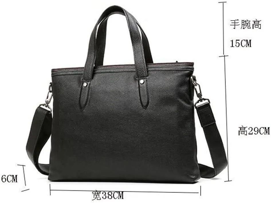 Handbag Leather Large Capacity Bags Business Cowhide Shoulder Crossbody Casual Briefcase