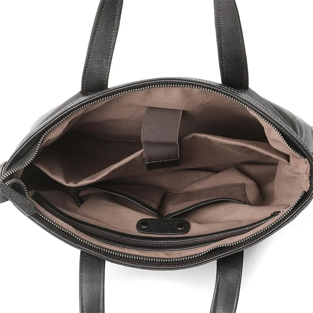 Handbag Leather Large Capacity Bags Business Cowhide Shoulder Crossbody Casual Briefcase
