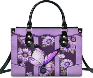 Handbags for Women Girls, Sunflower Tote Bag PU Leather Satchel Top Handle Shoulder Crossbody Bags for Work Travel Outdoor