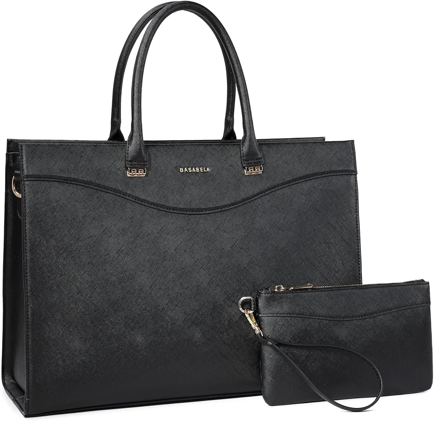 Handmade Luxury Vegan Leather Briefcase Handbags for Women, Large 16 inch Laptop Purse Waterproof Bags for Ladies