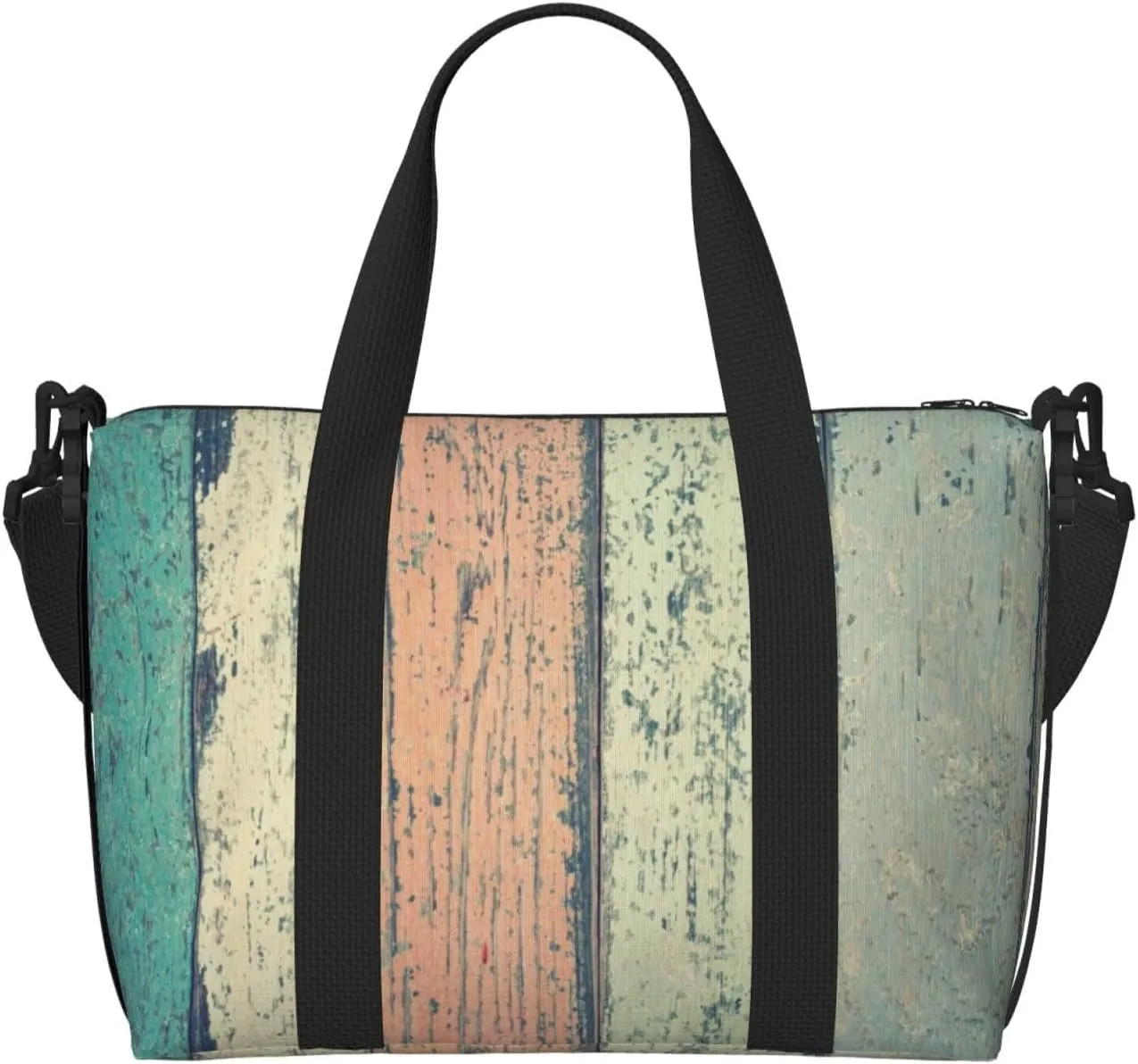Hardwood Travel Bag for Women Men Weekender Bags Carry on Overnight Bag Tote Bag Yoga Gym Bag for Gym, Work, Weekend, Travel, Personal Items