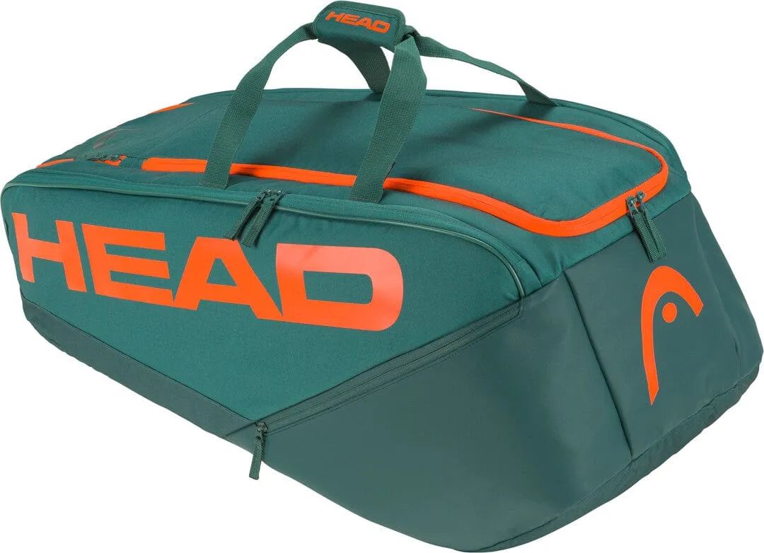 HEAD Pro Tennis Racket Bag - XL - DYFO (Green / Orange)