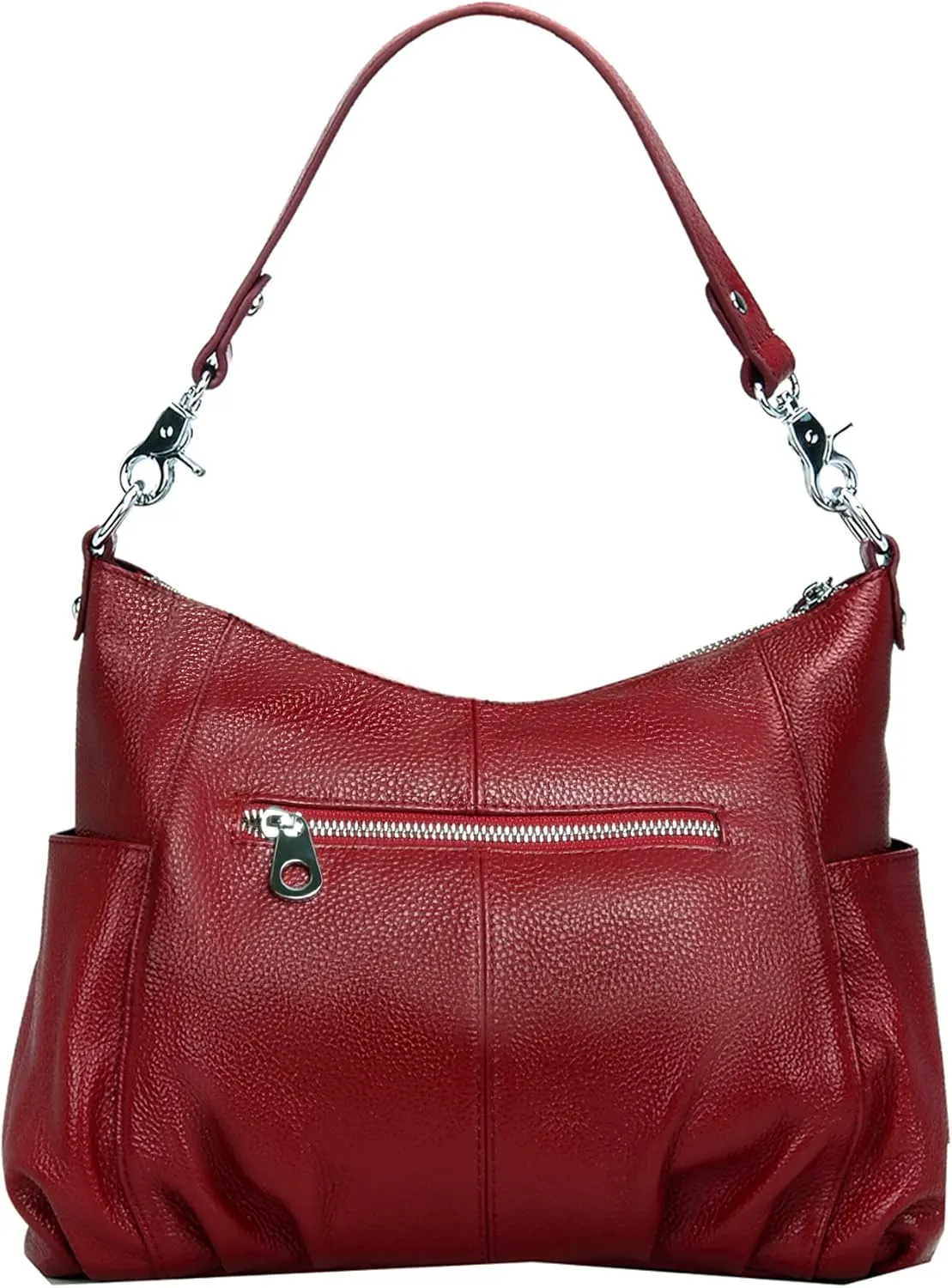 HESHE Genuine Leather Purses for Women Shoulder Hobo Bag Crossbody Satchel Handbags Designer Ladies Totes Purse