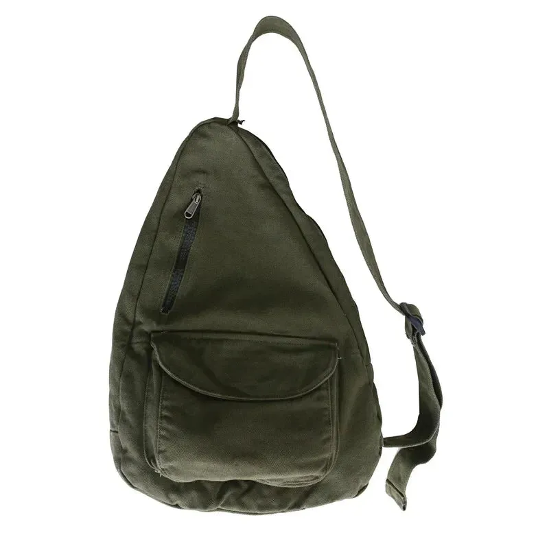 HOCODO 2022 Women Shoulder Messenger Bag Canvas Crossbody New Trend Fashion Female Bag Solid Color High Quality Ladies Chest Bag