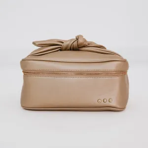 Holiday Gold Madelyn Bow Makeup Bag **PINK FRIDAY PREORDER